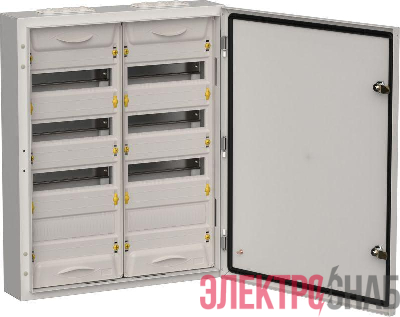Корпус металлический ЩРн-96 (2х48) 710х570х140 IP54 сер. TITAN 5 IEK TI5-50-N-2X048-54-7035