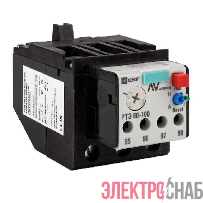 Реле тепловое РТЭ 80-100 50-63А AVERES EKF rel-80-100-50-63-av