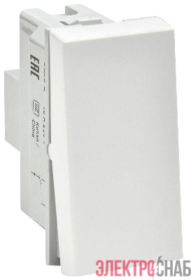Выключатель проходной 1-кл. 1мод. ВК4-11-00-П бел. PRIMER IEK PR-KK40D-VPO-2-1-K01