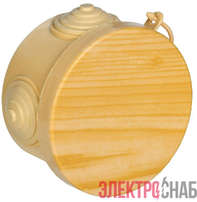 Коробка распаячная ОП КМ d65х40 IP54 4 ввода сосна IEK UKO21-065-040-000-K34-54