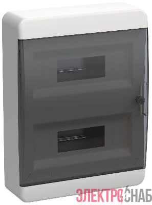 Корпус ЩРН-П-24 TEKFOR IP41 черн. прозр. дверь пластик. IEK TF5-KP12-N-24-41-K01-K03