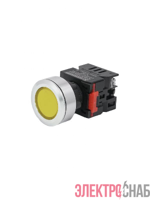 Лампа индикаторная ЛС-30-Ж-2-220-65У1 светодиодная матрица d30мм 220В AC/DC IP65 желт. Электротехник ET020020