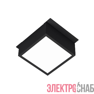 Светильник светодиодный DL-GRIGLIATO-S90x90-6W Warm3000 (BK 90 deg 230В) IP40 металл Arlight 047045
