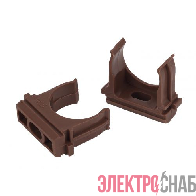 Держатель для труб (клипса) d16мм дуб Эра Б0043220