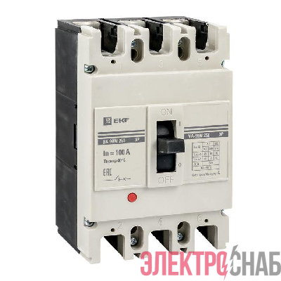 Выключатель автоматический 3п 250/100А 35кА ВА-99М PROxima EKF mccb99-250-100m