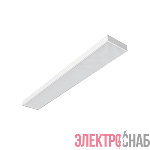 Светильник светодиодный BASIC 1195х180х50 30Вт 4000К офисный встраив. накладной с рассеив. призма VARTON B1-A0-00270-01G03-2003540