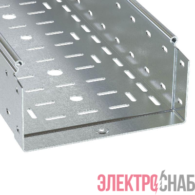 Лоток листовой перфорированный 100х100 L3000 сталь 1мм гор. оцинк. DKC 3534110HDZ