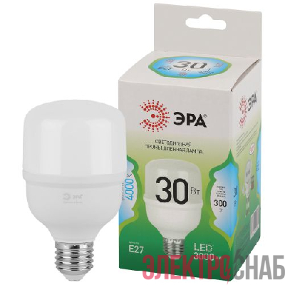 Лампа светодиодная GREEN LINE POWER T70-30W-840-E27 GL 30Вт колокол 4000К яркий свет бел. E27 Эра Б0067068