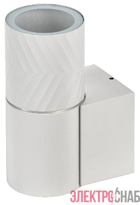 Светильник 5107 GU10 IP65 уличный настенный бел. IEK LT-UBU0-5107-GU10-1-K01