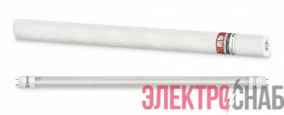 Лампа светодиодная LED-T8R-П-PRO 10Вт линейная прозрачная 4000К нейтр. бел. G13R 1000лм 150-275В 600мм поворотн. IN HOME 4690612030937