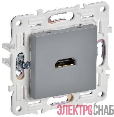Розетка HDMI SKANDY SK-H01Gr сер. IEK SK-H10-K03