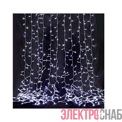 Гирлянда "Занавес" 500 LED 250х150см уличная соед. до 6 мод. бел. SHLights 4690601041296
