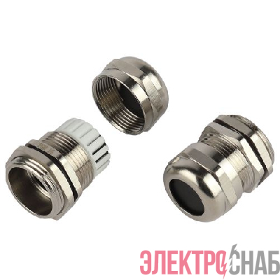 Ввод кабельный (сальник) PGM 16 d10-14мм (d отверст. 22.5мм) IP68 латунный (уп.5шт) Эра Б0065209