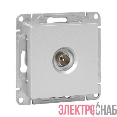 Розетка телевизионная TV 1-м СП Эпика механизм алюм. EKF UP1-SOA-TV-1