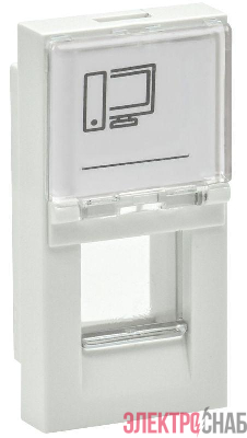 Панель лицевая 1мод. Keystone бел. PRIMER IEK PR-KK40D-PLK-0-1-K01