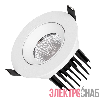 Светильник светодиодный MS-ATOLL-BUILT-TURN-R94-10W Day4000 (WH 36 deg 230В) IP54 металл Arlight 039067