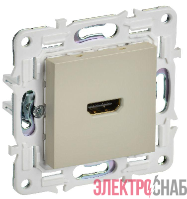 Розетка HDMI SKANDY SK-H01B беж. IEK SK-H10-K10