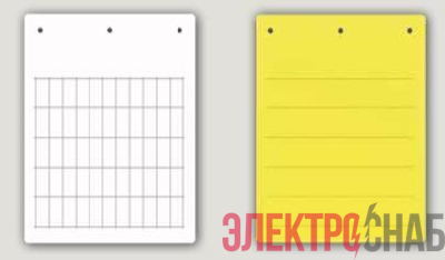 Табличка полужесткая клейкое основание ПВХ-0.5 бел. (уп.280шт) DKC TAS407AW