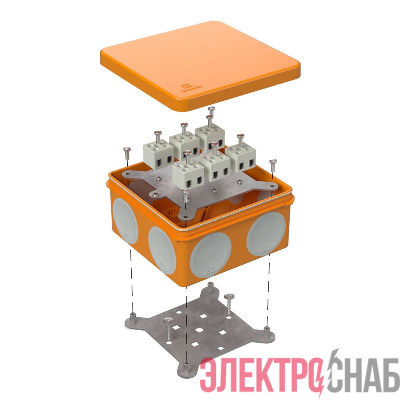 Коробка огнестойкая ОП двухкомпонентн. 60-0300-FR2.5-12 Е15-Е120 100х100х50 Промрукав 60-0300-FR2.5-12