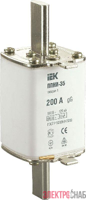 Вставка плавкая ППНИ-35 200А габарит 1 IEK DPP30-200