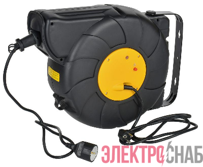 Удлинитель на катушке TWIST 1х25м с заземл. автосмотка 16А IP20 ПВС 3х1.5 IEK TW-KP27-16-01-25-02