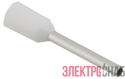 Наконечник НШВИ 0.5-10 бел. (уп.100шт) IEK UGN11-D05-010-100