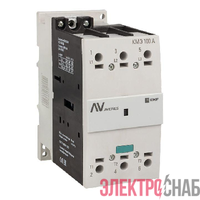 Контактор КМЭ 100А кат. 230В AC AVERES EKF ctr-s-100-00-230-av