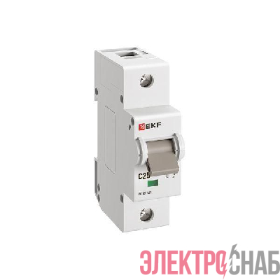 Выключатель автоматический 1п C 25А 15кА ВА 47-125 PROxima EKF mcb47125-1-25C
