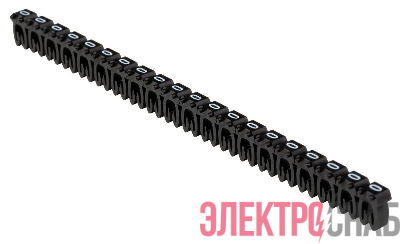 Маркер открытого типа KE 0.75-1.5кв.мм символ "0" (уп.500шт) IEK UMK-KE1-0