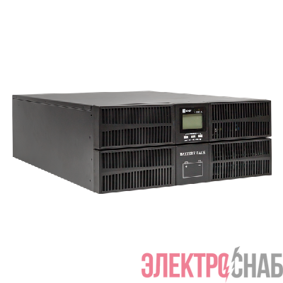 Источник бесперебойного питания двойн. преобразования E-Power SW900G4 10000В.А/10кВ 1ф для монтажа в стойку 230В с АКБ 16х12В 9А.ч EKF SW901G4-RT-B