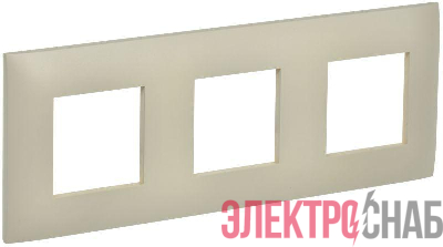 Рамка 3-м SKANDY SK-F01B беж. IEK SK-M32-K10