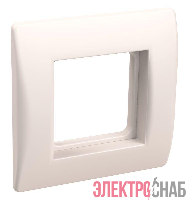 Рамка 1-м 2мод. с суппортом для коробок КМКУ бел. PRIMER IEK CKK-40D-RSK2-K01
