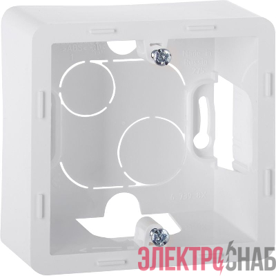 Коробка 1-м ОП Inspiria бел. IEK 673980