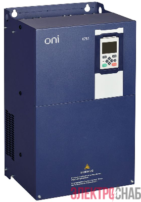 Преобразователь частоты K751 380В 3ф 4-5.5кВт 9.4-13А со встроен. тормозом ONI K751-33-455NTM