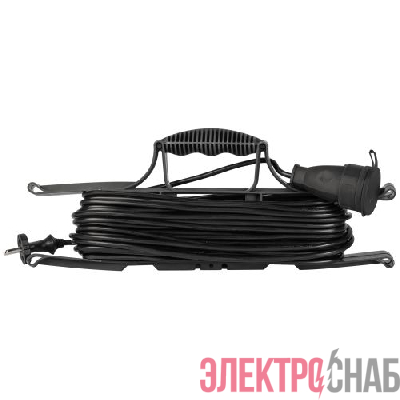 Удлинитель-шнур на рамке 1х20м без заземл. ПВС 2х0.75 GREEN LINE FR-6-20m Эра Б0065100