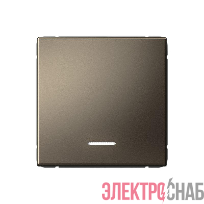 Выключатель 1-кл. ArtGallery 10AX с подсветкой быстрозажим. клем. механизм мокко SE GAL000613S