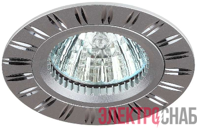 Светильник KL33 AL/SL алюм. MR16 12В 50Вт серебр./хром ЭРА C0043819