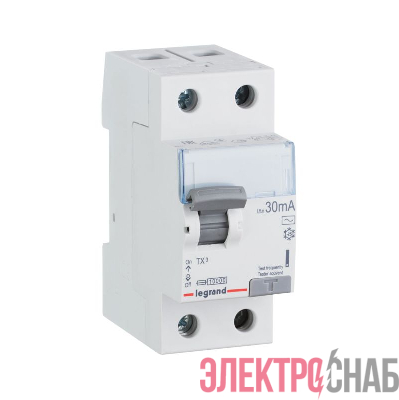 Выключатель дифференциального тока 2п 63А 30мА тип AC TX3 ИЭК Leg 403002