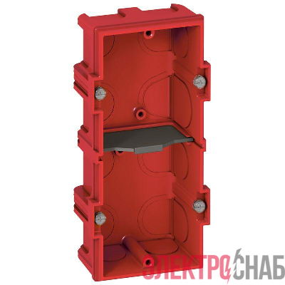 Коробка монтажная 2-м Batibox Г=40мм вертикал./горизонт. для кирп. стен Leg 080142