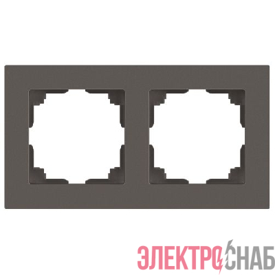 Рамка 2-м СП Accent 6-502-09 титан Intro Б0063723