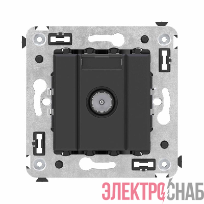 Розетка телевизионная оконечная TV СП Avanti "Черный матовый" DKC 4412523