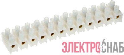 Колодка клеммная ЗВИ-100 10-25кв.мм 12 пар IEK UZV3-100-25