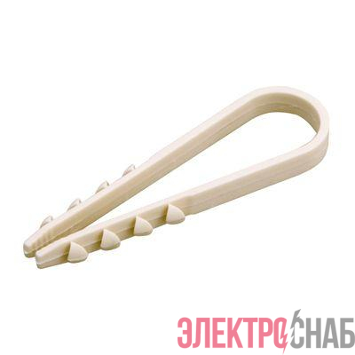 Дюбель-хомут 11-18 для круглого кабеля бел. (уп.100 шт) PROCONNECT 07-4502-2