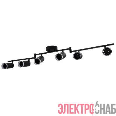 Светильник PCL-0306 6xGU10 IP20 230В BL настен./потолочн. декор. под лампу JazzWay 5066601