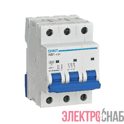 Выключатель автоматический модульный 3п C 3А 10кА NB1-63H (R) CHINT 179872