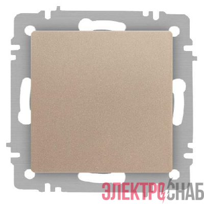 Переключатель перекрестный 1-кл. СП Accent 6-108-04 10А IP20 250В шампань Intro Б0063586