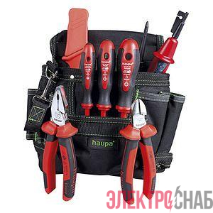 Набор инструментов электромонтажника Tool belt VDE HAUPA 220211
