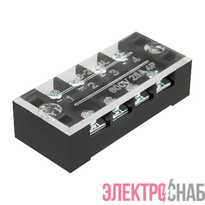 Блок зажимов клеммный БЗН ТВ-2504 2.5кв.мм 25А 4 пары Rexant 11-2151