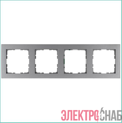 Рамка 4-м G-Classic алюм. Jasmart G1004S