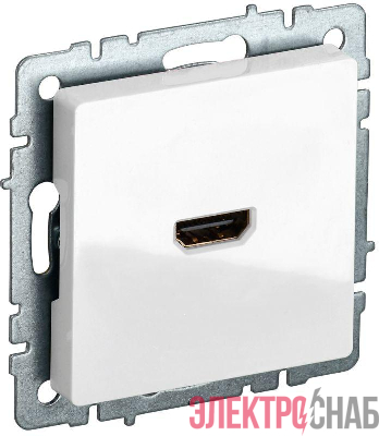 Розетка СП BRITE HDMI РHDMI-0-БрБ механизм бел. IEK BR-H10-K01